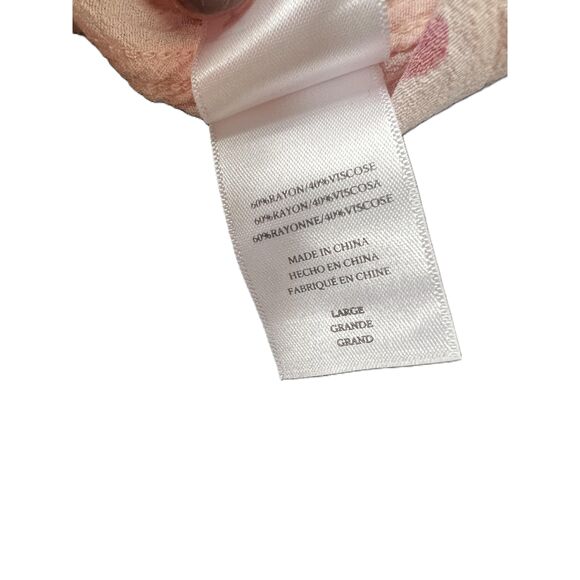 Rails Pink Strawberry Print Long Sleeve Button Up Womens Shirt Size Large - Picture 6 of 11